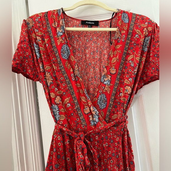 Aakaa boho wrap dress - Picture 3 of 4